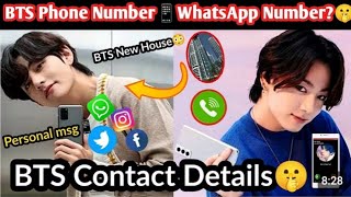 🇰🇷BTS Phone Number📱WhatsApp Number🤫BTS Real House 🏠 Chatting with BTSPersonally🙂 [upl. by Htrow]