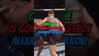 CIRYL GANE IS GOING TO HAVE NO PROBLEM DESTROYING ALEXANDER VOLKOV AGAINtrending youtubeshorts [upl. by Lyrrad868]