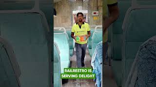 Order with RailRestro and get FIRST MEAL FREE in train [upl. by Ttirb]