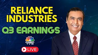 LIVE  Reliance Q3 Profit At ₹17265 Crore  Reliance Industries Q3 Results  Earnings Central N18L [upl. by Ahsek818]