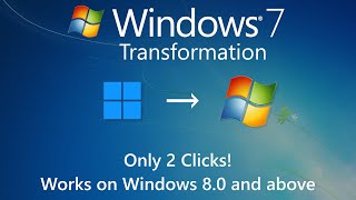 Revert8Plus Transform Windows 81011 into Windows 7 or Vista [upl. by Haakon640]