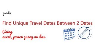 Find Unique Dates Between 2 Dates [upl. by Sumedocin732]