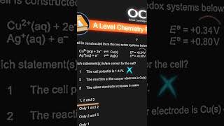 🧪 OCR A Level Chemistry Paper 1 Question 14 OCR Chemistry Battery GanesTeaches GanesRevise [upl. by Fransis]