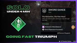 Sword Dance Trial Cyst Under 4 Minutes  Strand Hunter  Destiny 2 The Final Shape [upl. by Kcirdek716]