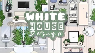 WHITE HOUSE DESIGN Bohemian House 🤍  Toca Boca [upl. by Bradstreet]