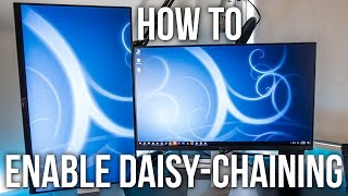 How To Enable DaisyChaining On The Dell U2414H Monitor [upl. by Amersham]