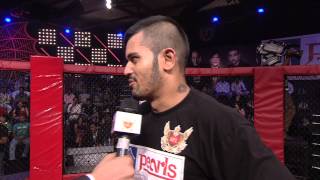 MMA in India Super Fight League 19  Bhabajeet Choudhury Post Fight Interview [upl. by Malka]