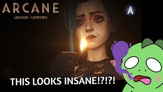 THIS LOOKS INSANE Arcane Season 2  Official Trailer Reaction [upl. by Aratihc]