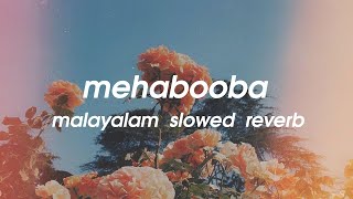 mehabooba slowedreverb malayalam  kgf 2 [upl. by Paymar]