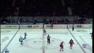 Первый гол Андрея Локтионова в КХЛ  Andrei Loktionovs first KHL goal with Lokomotiv [upl. by Amanda]