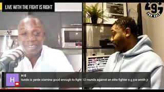 Tunde Ajayi addresses Anthony Yards gas tank and Spencer Fearon disrespecting Pat Barrett [upl. by Aleakcim]