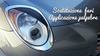 Sostituzione fari e applicazione palpebre su Alfa Romeo MiTo [upl. by Alyakam]