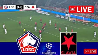 LIVE  Lille vs Slavia Praha  Uefa Champions League Qualification 2024  gameplay pes21 [upl. by Oetam684]