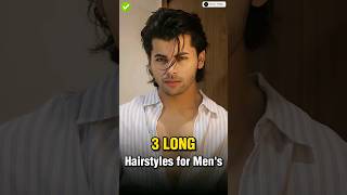 3 Long Hairstyles for Mens ✅  shorts viral [upl. by Paulo]