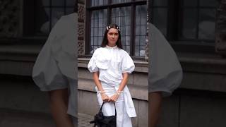 Street style at Simone Rocha for London Fashion Week shorts lfw londonfashionweek simonerocha [upl. by Acire]