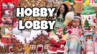 HUGE NEW 🎄CHRISTMAS HOBBY LOBBY SHOP WITH ME AMAZING FINDS [upl. by Rayburn118]