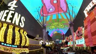 Fremont Street Zip Line  1080p HD Flightlinez  Fremont Street Experience Las Vegas NV [upl. by Jeannine]