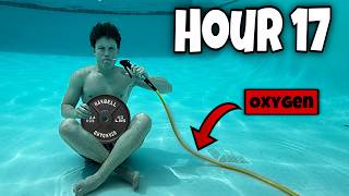 I Almost Died Attempting A Mr Beast Challenge 24 hours underwater [upl. by Nnylodnewg]