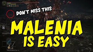 Elden Ring EASILY Defeat Malenia In JUST 2 Minutes Easy Guide [upl. by Nosauq619]