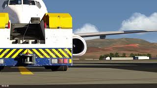 AEROFLY FS 4 737900ER  Ankara Esenboga Turkey Airport Pushback Tractor Overview [upl. by Arihsa]