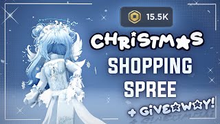 15K ROBUX SHOPPING SPREE  giveaway WATCH TILL END  christmas edition ❄️ [upl. by Terhune436]