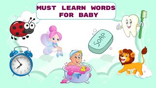 Fun Words Learning For Kindergarten  Easy English Vocabulary [upl. by Sylvan]