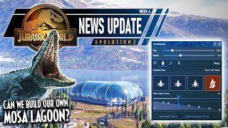 JWE 2 NEWS UPDATE  WATER PLACEMENT for Mosasaurus amp more  Jurassic World Evolution 2 news [upl. by Idell]