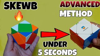 SKEWB CUBE ADVANCED METHODHOW TO SOLVE SKEWB CUBE UNDER 5 SECONDS [upl. by Ohnuj]