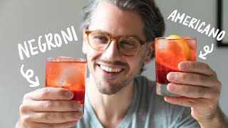 The Negroni and the Americano  easy cocktails with Campari [upl. by Yendirb]