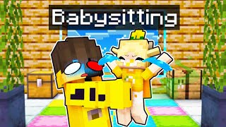 Babysitting DAISY in Minecraft [upl. by Inhsor267]