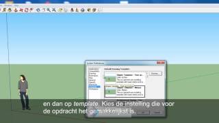 sketchup eenheden instellen [upl. by Assirrec557]