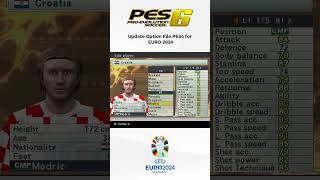 Update option file PES6 for EURO 2024 [upl. by Sirovaj]