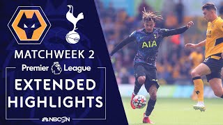 Wolves v Tottenham  PREMIER LEAGUE HIGHLIGHTS  8222021  NBC Sports [upl. by Abibah530]