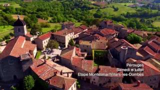 Images aériennes drone  Tour de France 2016  Village de Pérouges [upl. by Archibald]