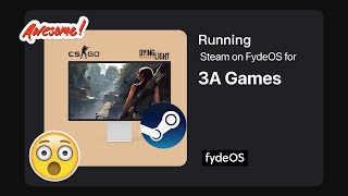 3A Games Running Steam on FydeOS for the first time [upl. by Aekahs]