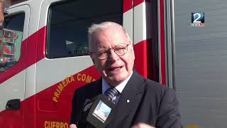 12 JUN 2023 Profesor Mario Banderas dicta charla de ética bomberil en Cartagena [upl. by Otreblaug]