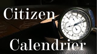 The Citizen Calendrier A Beautiful Ecodrive Multifunction now with Crevasse BU202002A [upl. by Yenttihw]