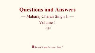 Questions and Answers  Maharaj Charan Singh Ji  Volume 1 with CC  RSSB [upl. by Summer]