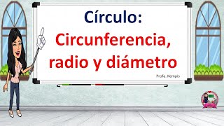 Círculo Circunferencia radio y diámetro [upl. by Adnouqal]