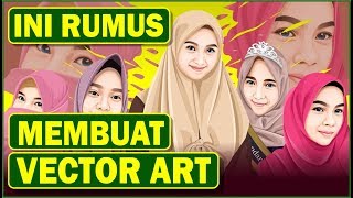 cara membuat vektor wajah corel draw x7 pemula [upl. by Allegna]