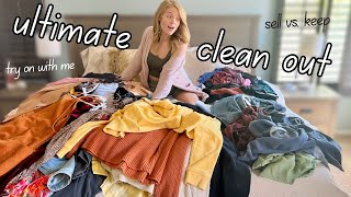 ULTIMATE CLOSET CLEAN OUT 2023 ITS TIME TO SELL IT ALL [upl. by Kit]