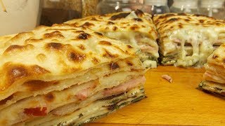 Punjene Lepinje  GĂśzleme  Turkish flatbread [upl. by Nortyad]