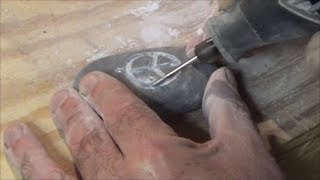 carving stones with a rotary tool [upl. by Aitel]