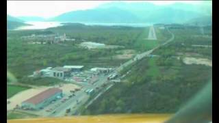 Landing at Tivat Boeing 737 europe AIRPOST [upl. by Asserat682]