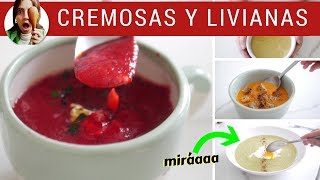 SOPAS 5 cremas de verduras para todos los días [upl. by Norit]