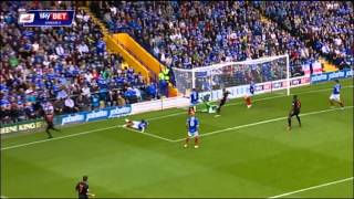 201314 Highlights Pompey 01 Fleetwood [upl. by Atinuhs]