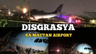 A KOREAN AIR KE AIRCRAFT HAS OVERSHOT RUN AWAY MACTANCEBU INTERNATIONAL AIRPORT [upl. by Felisha641]