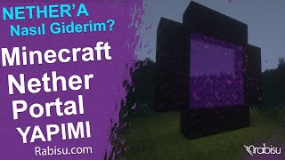 Minecraft Nether Portal Nasıl Yapılır Portal Yapımı Nasıl Olur [upl. by Noy]