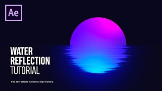 Water Reflection Motion Graphics in After Effects  After Effects Tutorial [upl. by Nnyllatsyrc161]