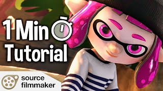 How to Make a Splatoon Poster in SFM in 1 Minute Shorts [upl. by Rayna]